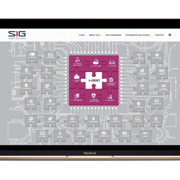 SIG corporate web design