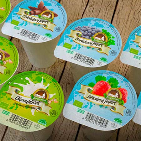 Návrh obalů pro řadu jogurtů BioVavřinec