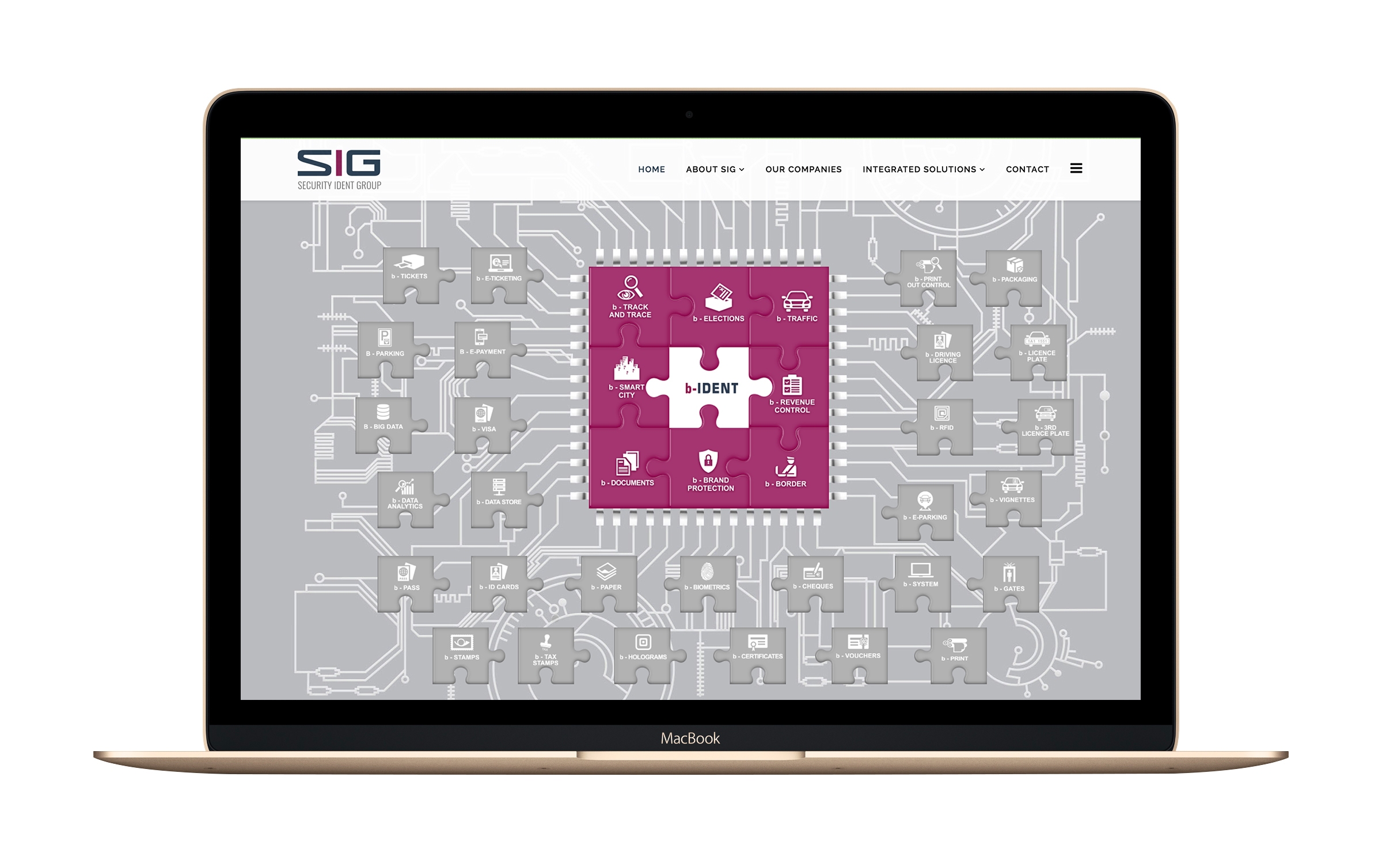 SIG corporate web design
