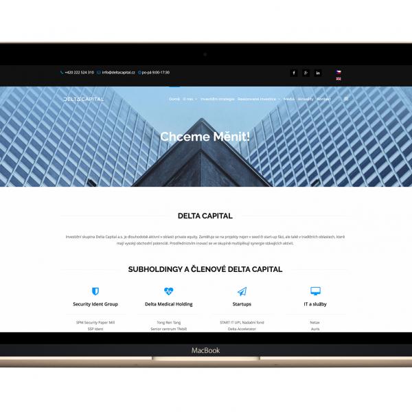 Delta Capital - Webdesign