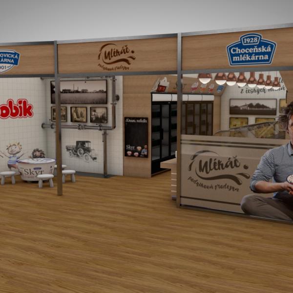 Mlékáč - Branding of the shop