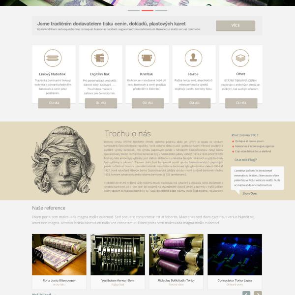 STC - Web design proposal