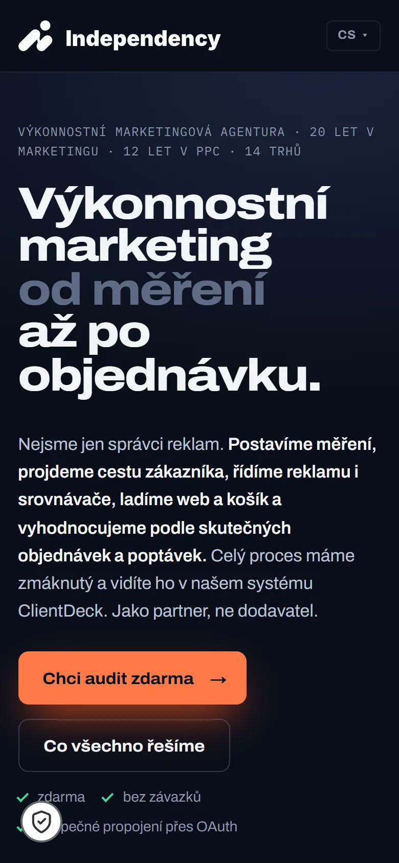 Independency, mobilní verze